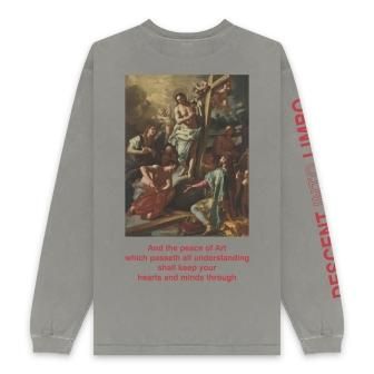 BLACK VINTAGE | JESUS VINTAGE LS TEE(6.2oz) / SAND GREY