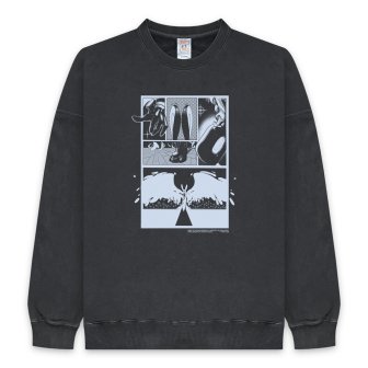 BLACK VINTAGE | LEZEL VINTAGE SWEAT SHIRTS(10.0oz) / BLACK