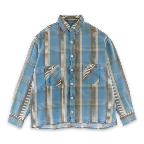 SAINT MXXXXXX | FRANNEL SHIRT CHECK / BLUE