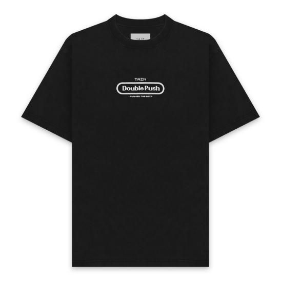 TAIN DOUBLE PUSH | HELL A WAITS SHORT SLEEVE T-SHIRTS / BLACK