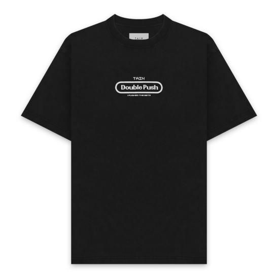 TAIN DOUBLE PUSH | HELL A WAITS SHORT SLEEVE T-SHIRTS / BLACK