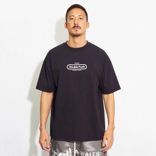 TAIN DOUBLE PUSH | HELL A WAITS SHORT SLEEVE T-SHIRTS / BLACK