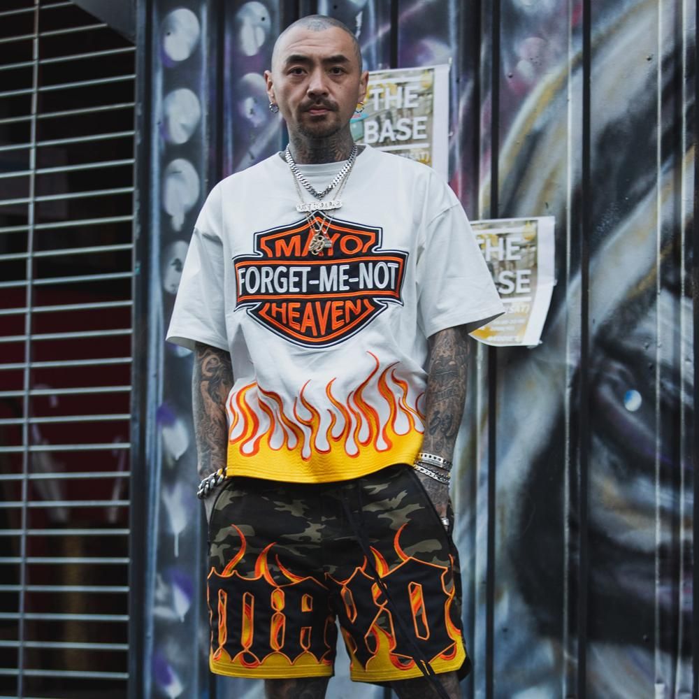 MAYO(メイヨー) 商品ページ - MAYO FIRE EAGLE EMBROIDERY SHORT