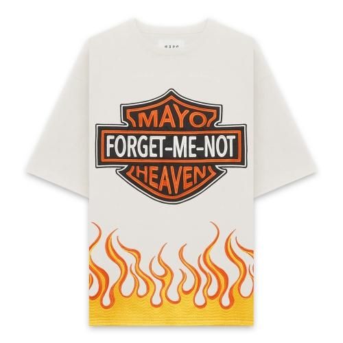 MAYO | MAYO FIRE EAGLE EMBROIDERY SHORT SLEEVE TEE / WHITE