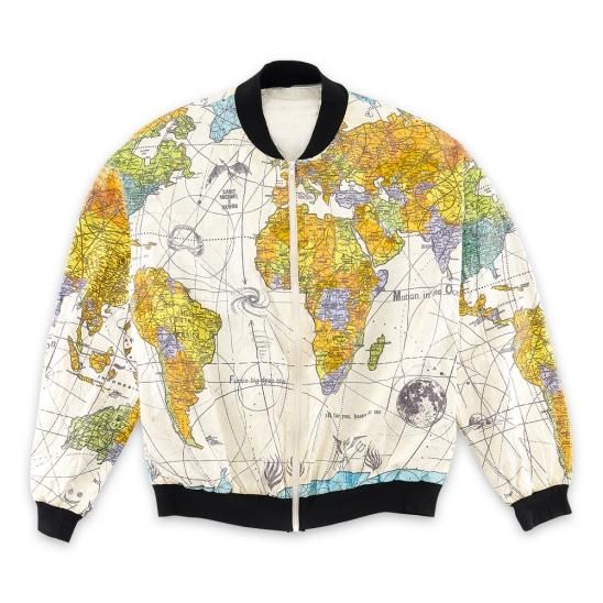 SAINT MXXXXXX | DW PARER JACKET WORLD MAP / WHITE