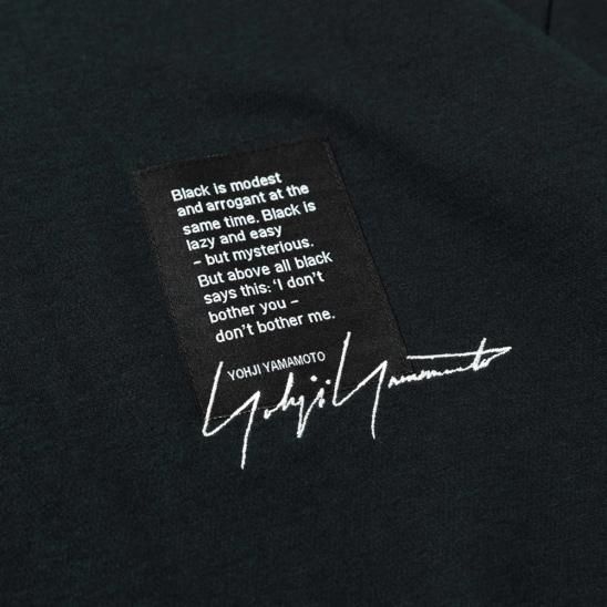 YOHJI YAMAMOTO X NEW ERA | OVERSIZED PERFORMANCE SHORT SLEEVES TEE LABEL LOGO / BLACK