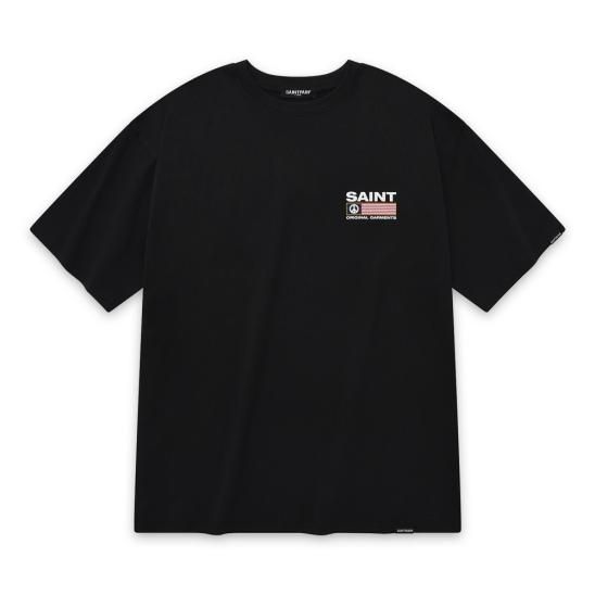 SAINTPAIN | SP PIECE LOGO T-SHIRTS / BLACK