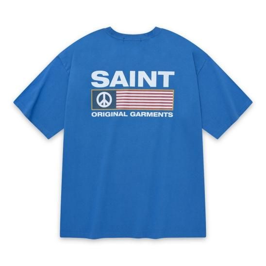 SAINTPAIN | SP PIECE LOGO T-SHIRTS / BLUE