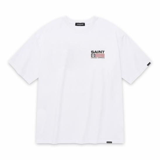 SAINTPAIN | SP PIECE LOGO T-SHIRTS / WHITE