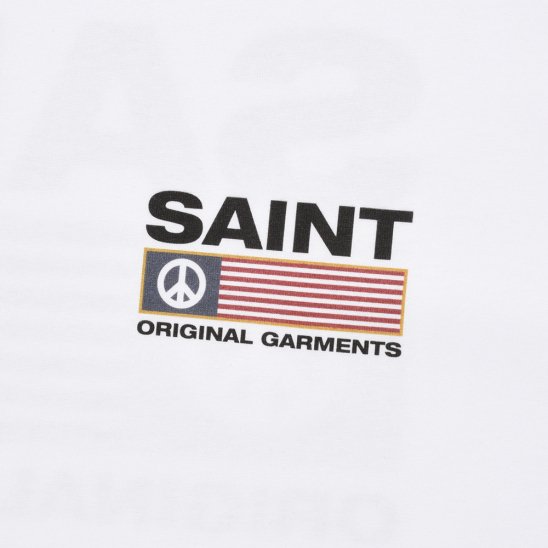 SAINTPAIN | SP PIECE LOGO T-SHIRTS / WHITE