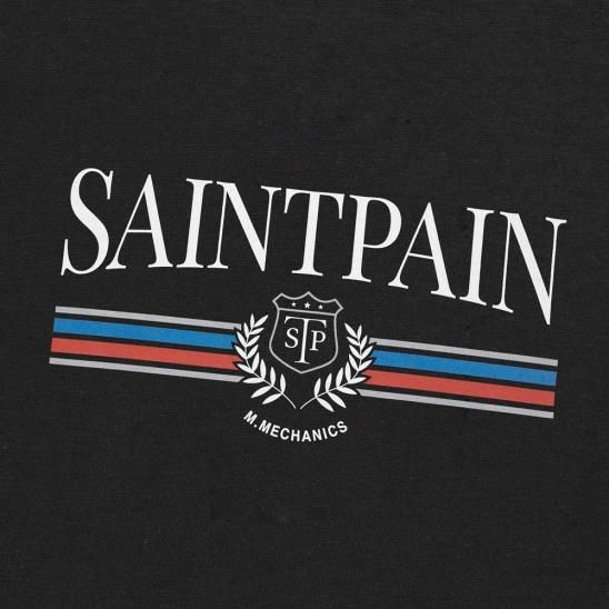 SAINTPAIN | SP CLASSIC LOGO T-SHIRTS / BLACK