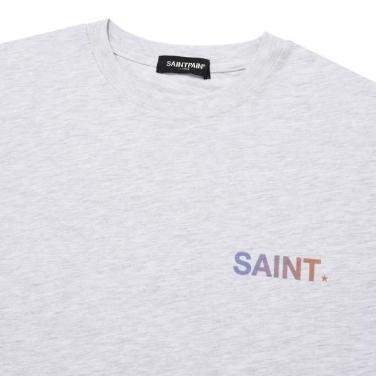 SAINTPAIN | SP G SAINT LOGO T-SHIRTS / ASH MELANGE