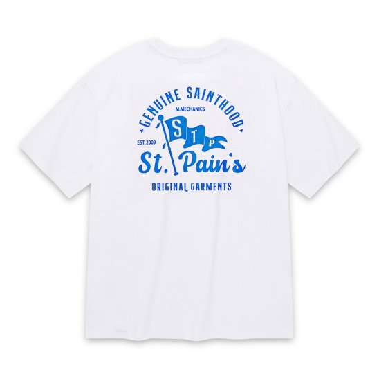 SAINTPAIN | SP SAINT FLAG T-SHIRTS / WHITE
