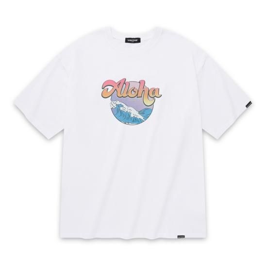 SAINTPAIN | SP WAVE ALOHA T-SHIRTS / WHITE