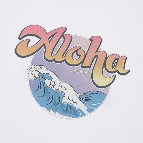 SAINTPAIN | SP WAVE ALOHA T-SHIRTS / WHITE