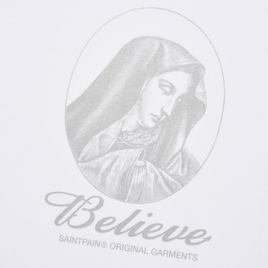SAINTPAIN | SP BEILEVE MARY T-SHIRTS / WHITE