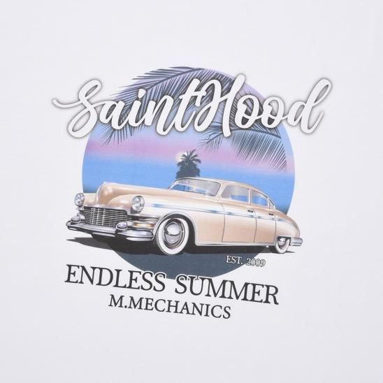 SAINTPAIN | SP OLD CAR T-SHIRTS / WHITE