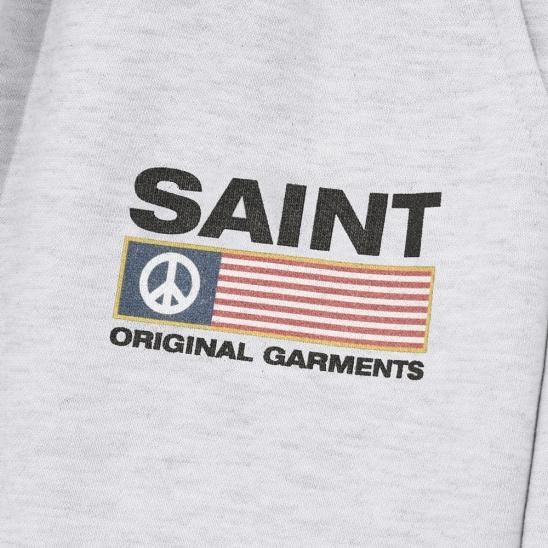 SAINTPAIN | SP PEACE CLUB SWEAT SHORTS / ASH MELANGE