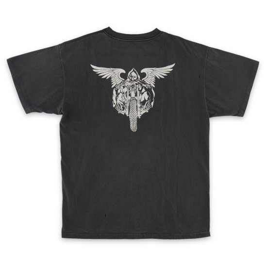 SAINT MICHAEL]NH_SS TEE/SKULL BIKE/BLACK希少