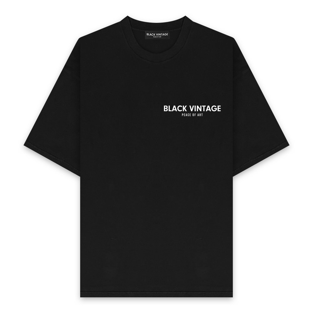 BLACK VINTAGE | ESSENTIAL SS TEE(6.2oz) / BLACK