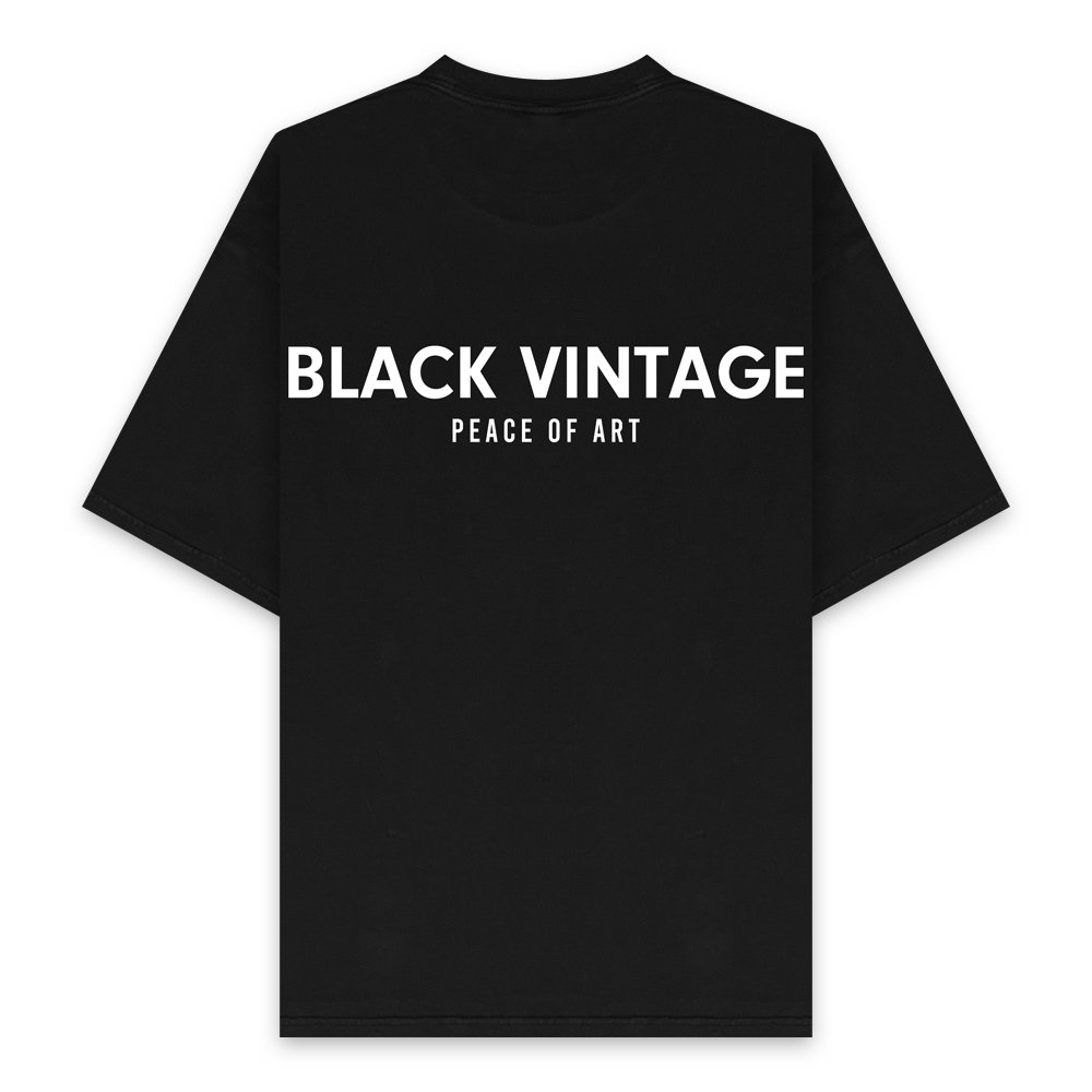 BLACK VINTAGE | ESSENTIAL SS TEE(6.2oz) / BLACK
