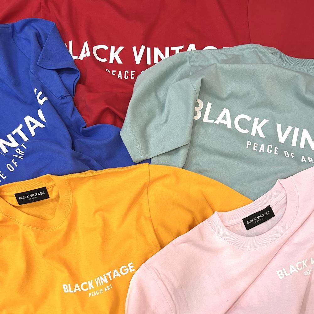 BLACK VINTAGE | ESSENTIAL SS TEE(6.2oz) / BLACK