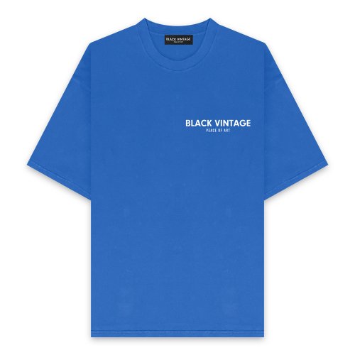 BLACK VINTAGE | ESSENTIAL SS TEE(6.2oz) / BLUE