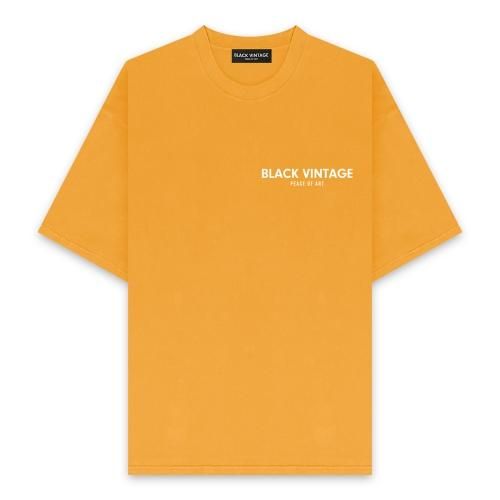 BLACK VINTAGE | ESSENTIAL SS TEE(6.2oz) / YELLOW