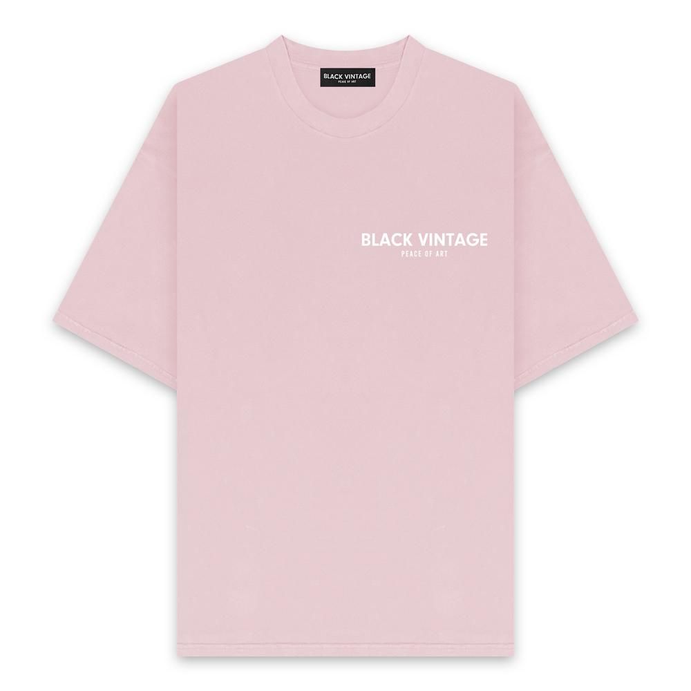 BLACK VINTAGE | ESSENTIAL SS TEE(6.2oz) / FROST PINK
