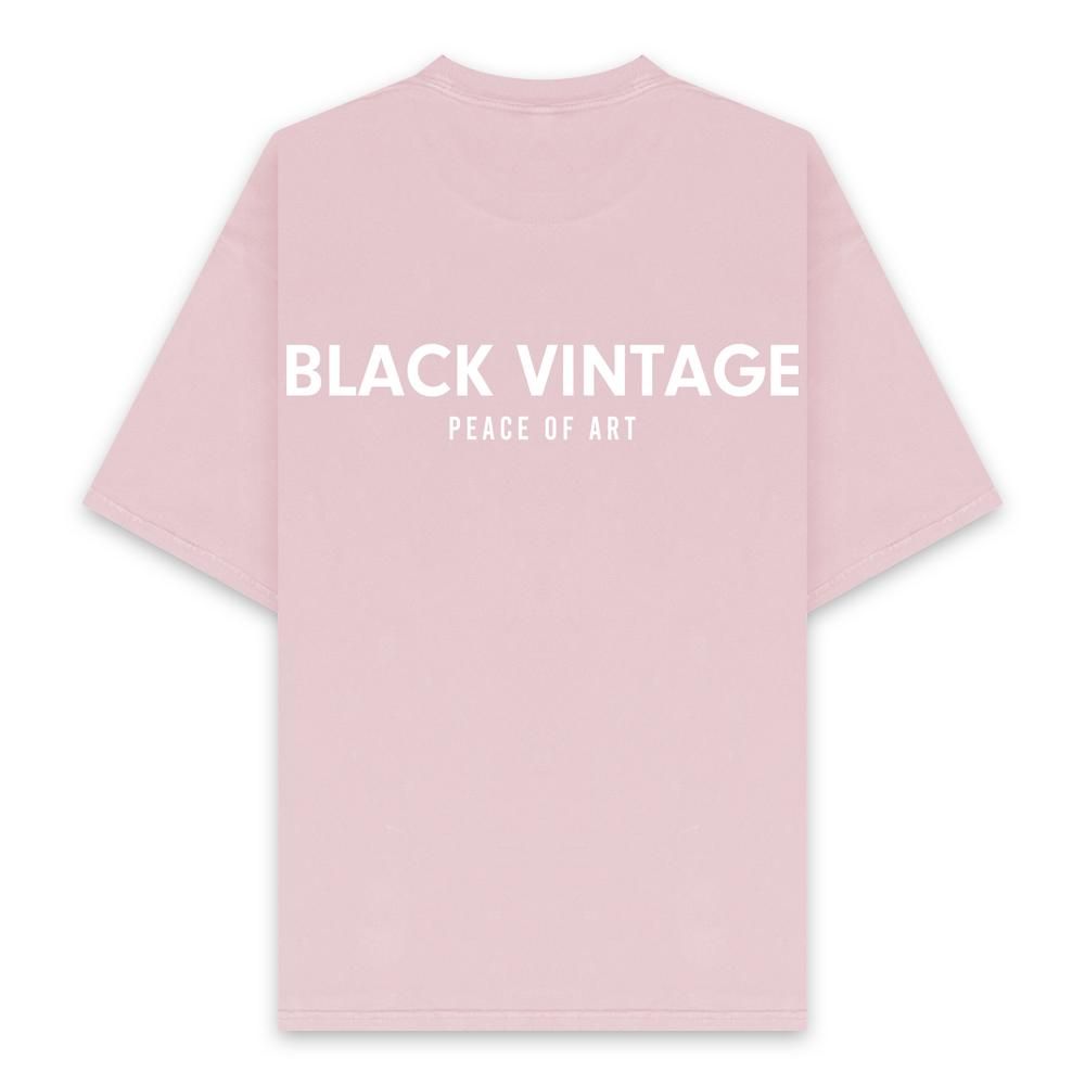 BLACK VINTAGE | ESSENTIAL SS TEE(6.2oz) / FROST PINK