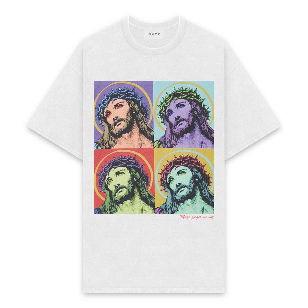 MAYO | MAYO JESUS CHRIST PRINT SHORT SLEEVE TEE / WHITE