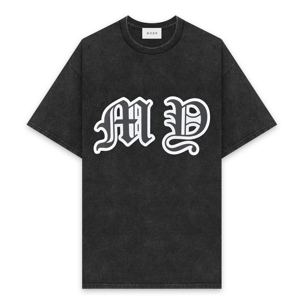 MAYO | MY LOGO PRINT SHORT SLEEVE TEE / FADE BLACK