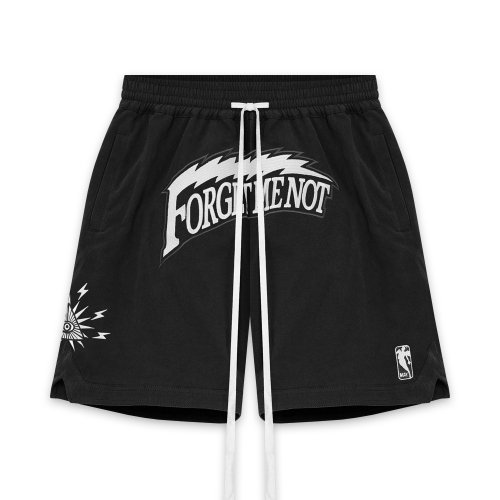 MAYO | FORGET ME NOT THUNDER EMBROIDERY SHORTS / BLACK