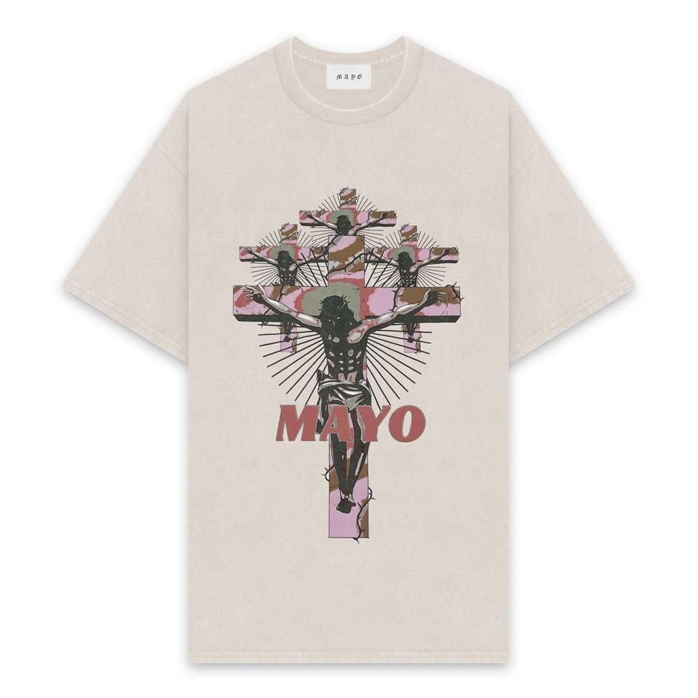 MAYO | LIMITED 004 SHORT SLEEVE TEE / FADE SAND