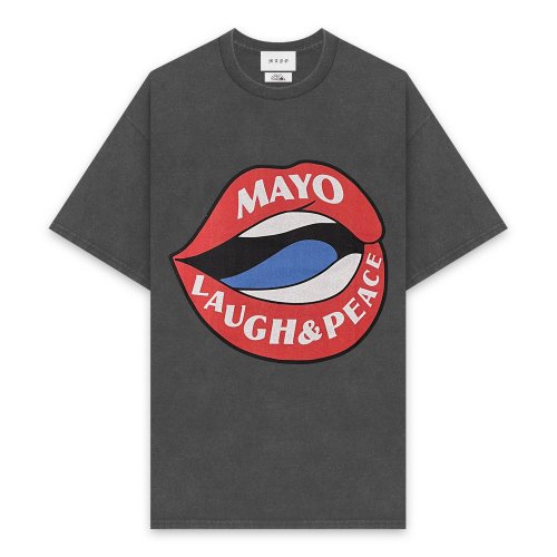 MAYO | LP MOUTH SHORT SLEEVE TEE / CHARCOAL
