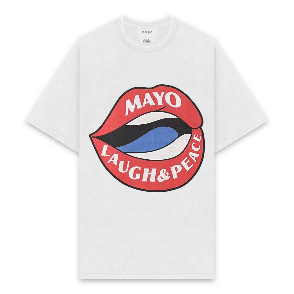 MAYO | LP MOUTH SHORT SLEEVE TEE / WHITE