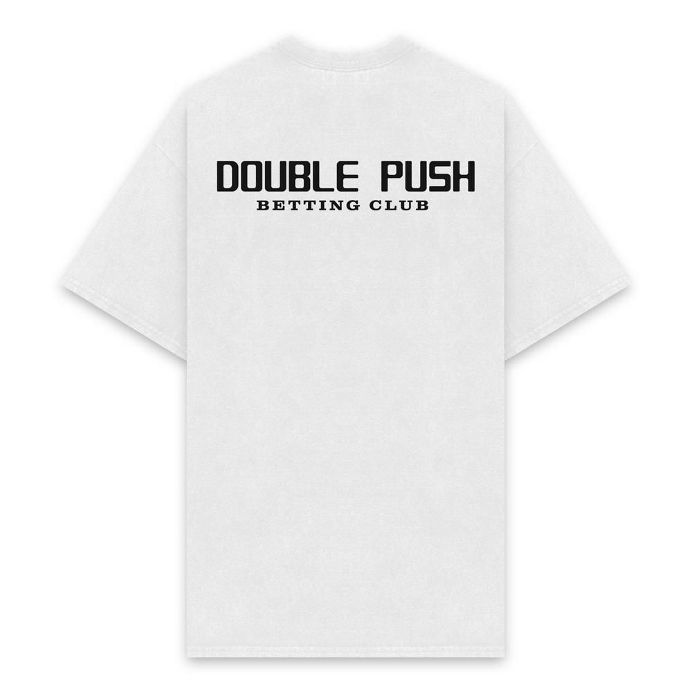 TAIN DOUBLE PUSH | DO NOT DISTURB SHORT SLEEVE T-SHIRTS / WHITE