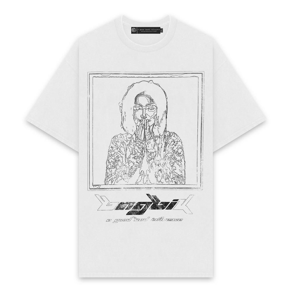 A GOOD BAD INFLUENCE | B AGBI K WASHED T-SHIRT / WHITE