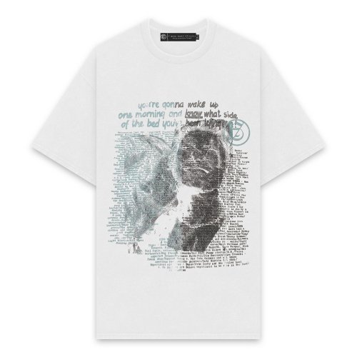 A GOOD BAD INFLUENCE | SHOUT SMILE WASHED T-SHIRT / WHITE