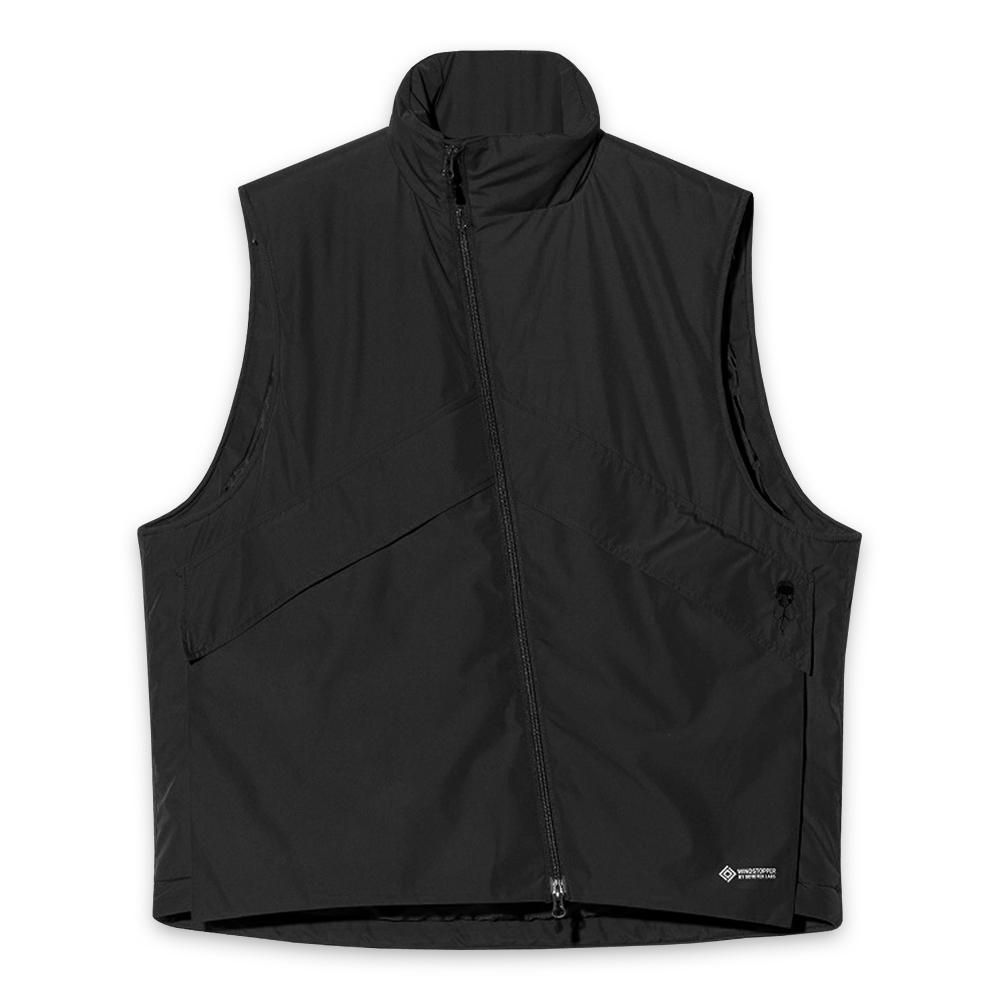 D-VEC X ALMOSTBLACK | WINDSTOPPER BY GORE-TEX LABS 2L PRIMALOFT VEST / BLACK