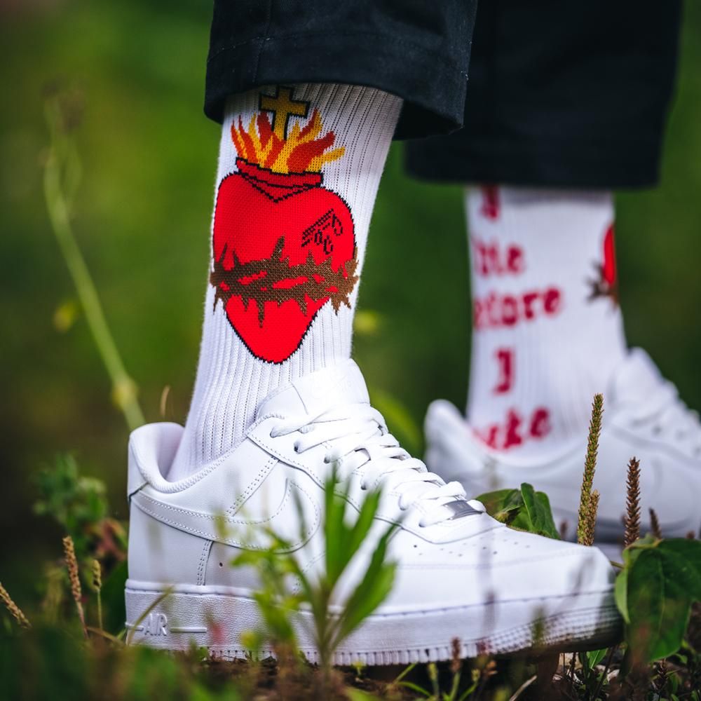 SAINT MXXXXXX | SOCKS HEART / BLACK