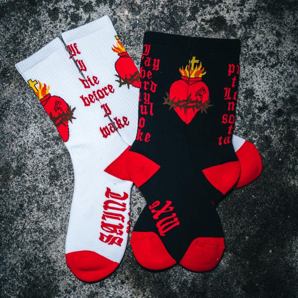 SAINT MXXXXXX | SOCKS HEART / BLACK