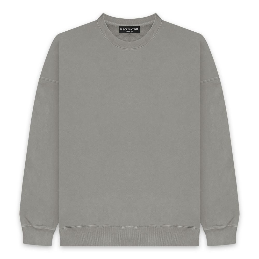BLACK VINTAGE | VINTAGE SWEAT SHIRTS(10.0oz) / SAND GREY