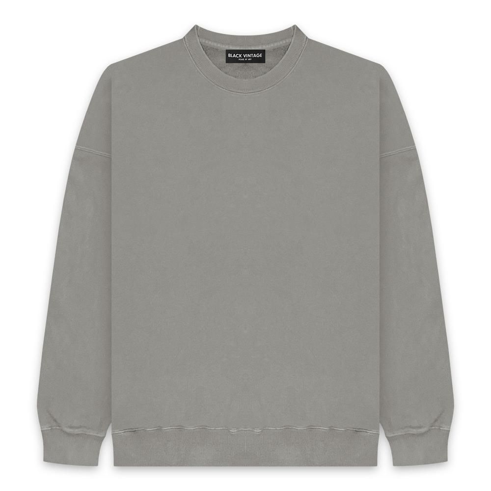 BLACK VINTAGE | VINTAGE SWEAT SHIRTS(10.0oz) / SAND GREY