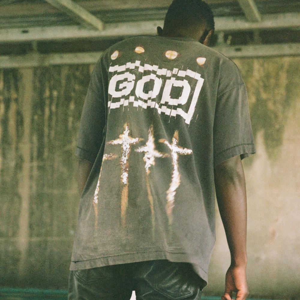 SAINT MXXXXXX(セントマイケル) 商品ページ - FS SS TEE GOD / BLACK SAINT MXXXXXX(セントマイケル) 商品ページ - FS SS TEE GOD / BLACK