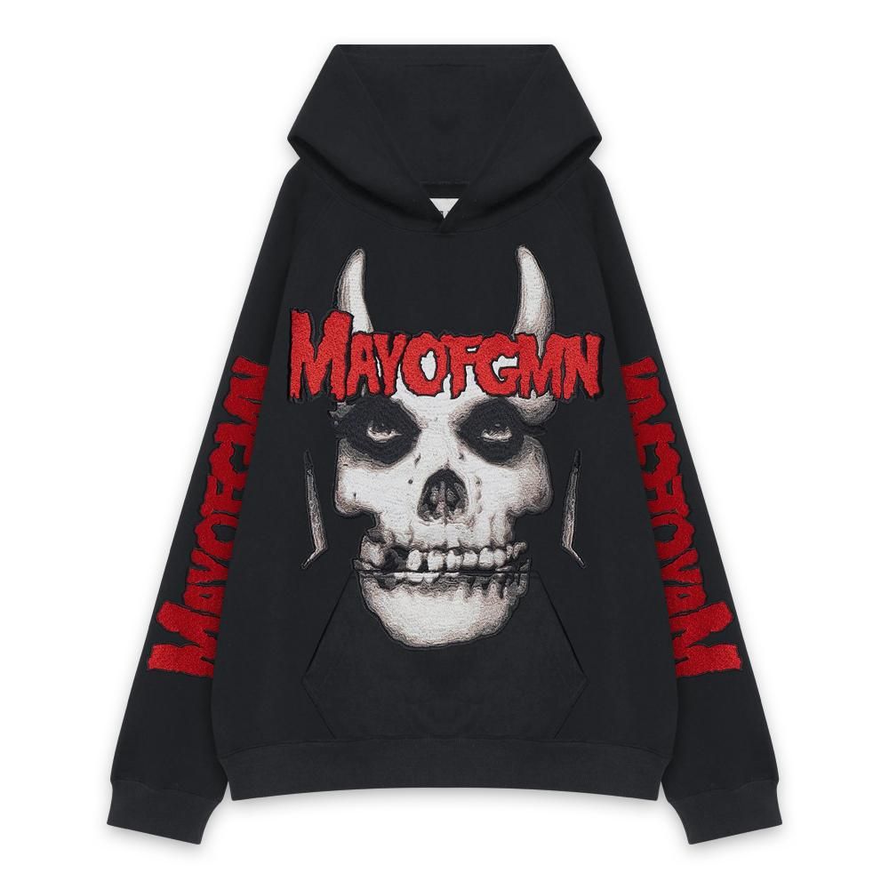 MAYO | FGMN EMBROIDERY HOODIE / BLACK