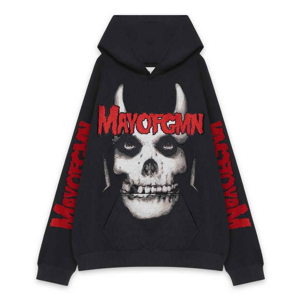 MAYO | FGMN EMBROIDERY HOODIE / BLACK