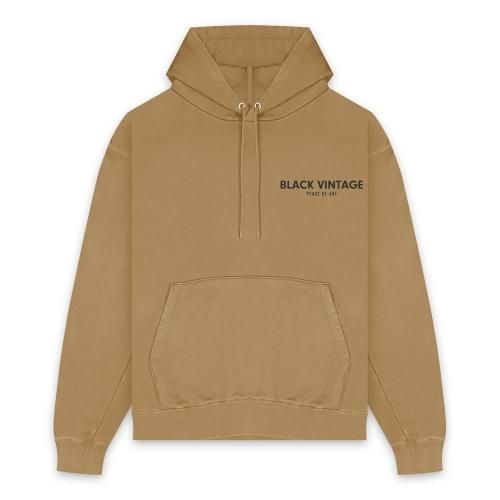 BLACK VINTAGE | ESSENTIAL VINTAGE PULLOVER HOODIE(10.0oz) / BEIGE