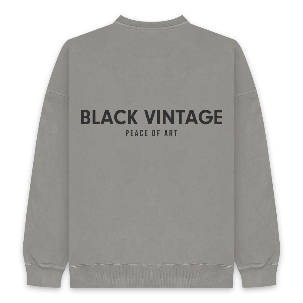 BLACK VINTAGE | ESSENTIAL VINTAGE SWEAT SHIRTS(10.0oz) / SAND GREY