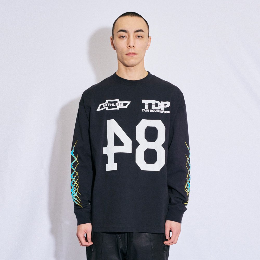 TAIN DOUBLE PUSH | NO.84 LONG SLEEVE T-SHIRTS / BLACK